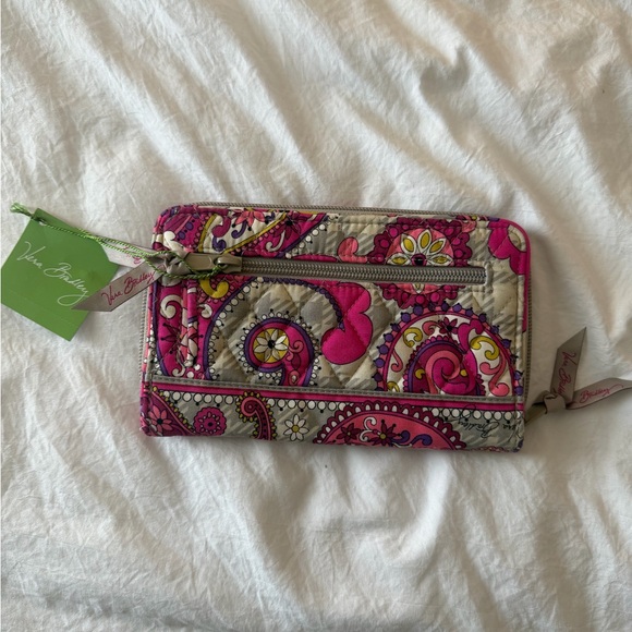Vera Bradley Pink and Purple Floral Wallet - Picture 4 of 6